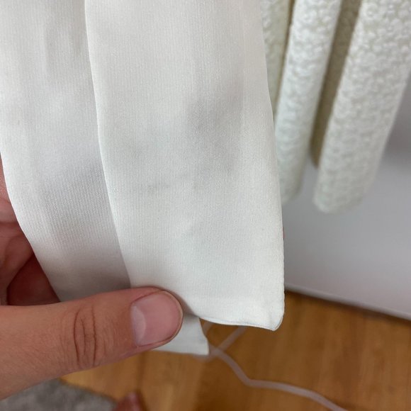 Amanda Uprichard White Floral Lace Tie Waist Dress - Picture 4 of 9